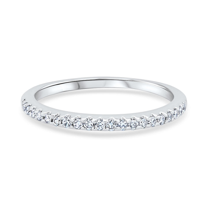 0.20 Carat Diamond Shared-Prong Platinum Wedding Band
