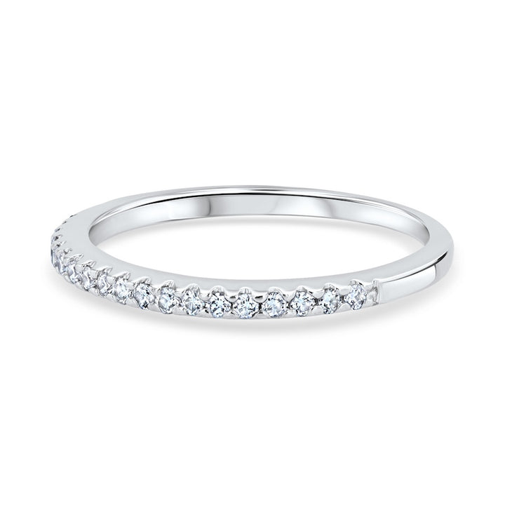 0.20 Carat Diamond Shared-Prong Platinum Wedding Band