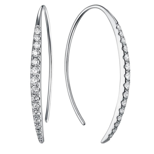 .47ct 18KW Wire Design Earrings | Washington Diamond