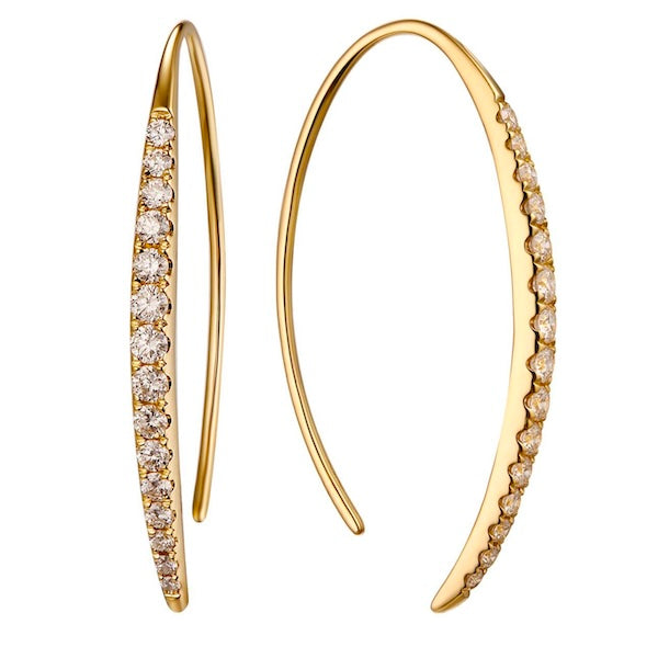 .48ct 18KY Wire Design Earrings | Washington Diamond