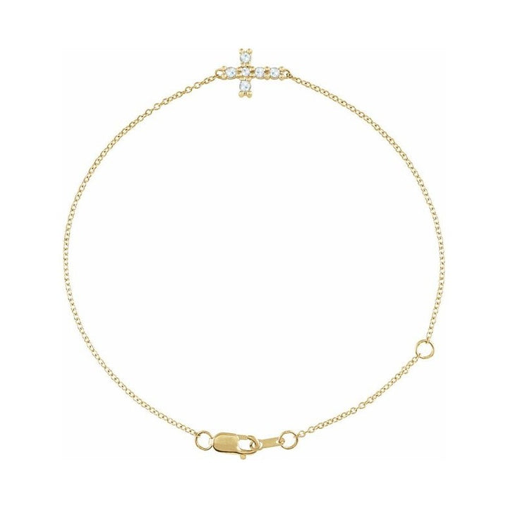 Sideways Cross Bracelet