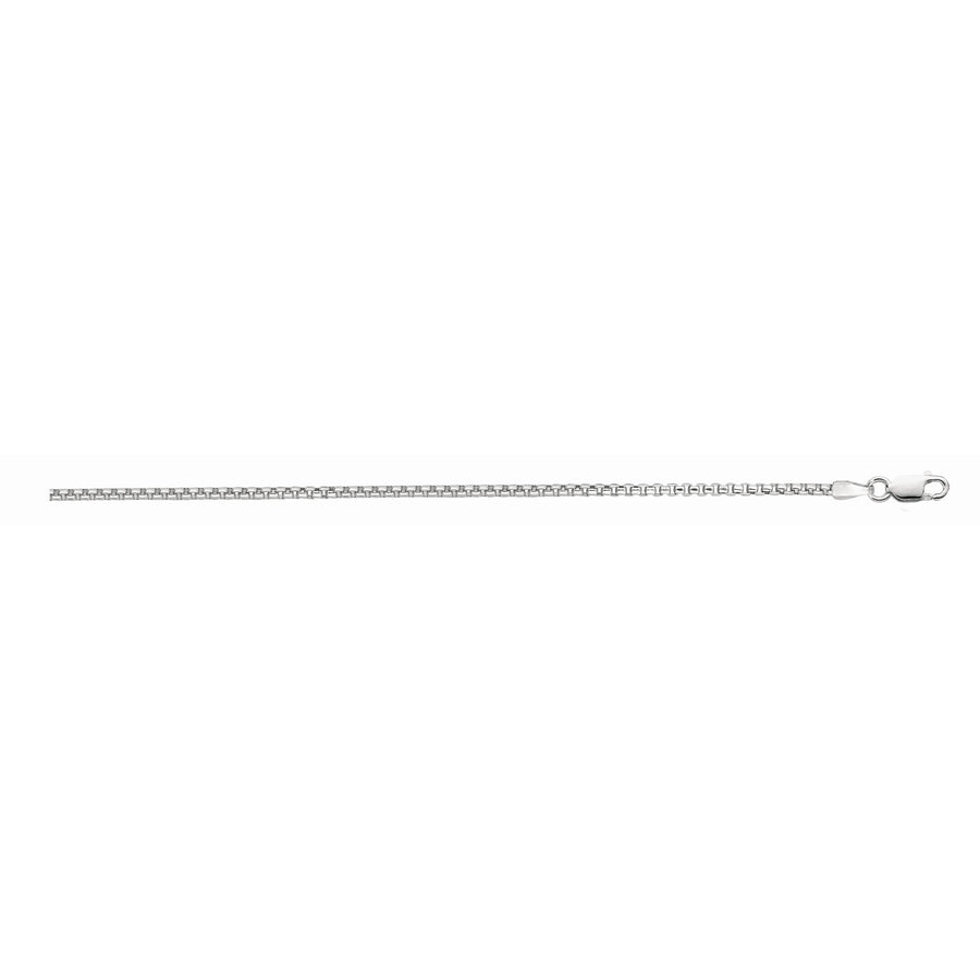 Silver 1.3mm Round Box Chain