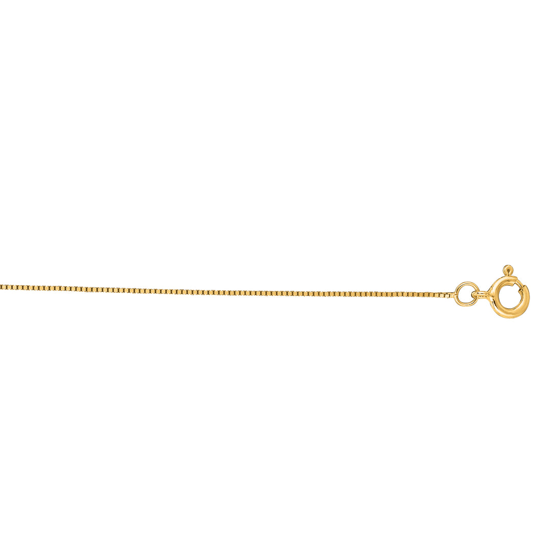 14K Gold 0.50mm Classic Box Chain