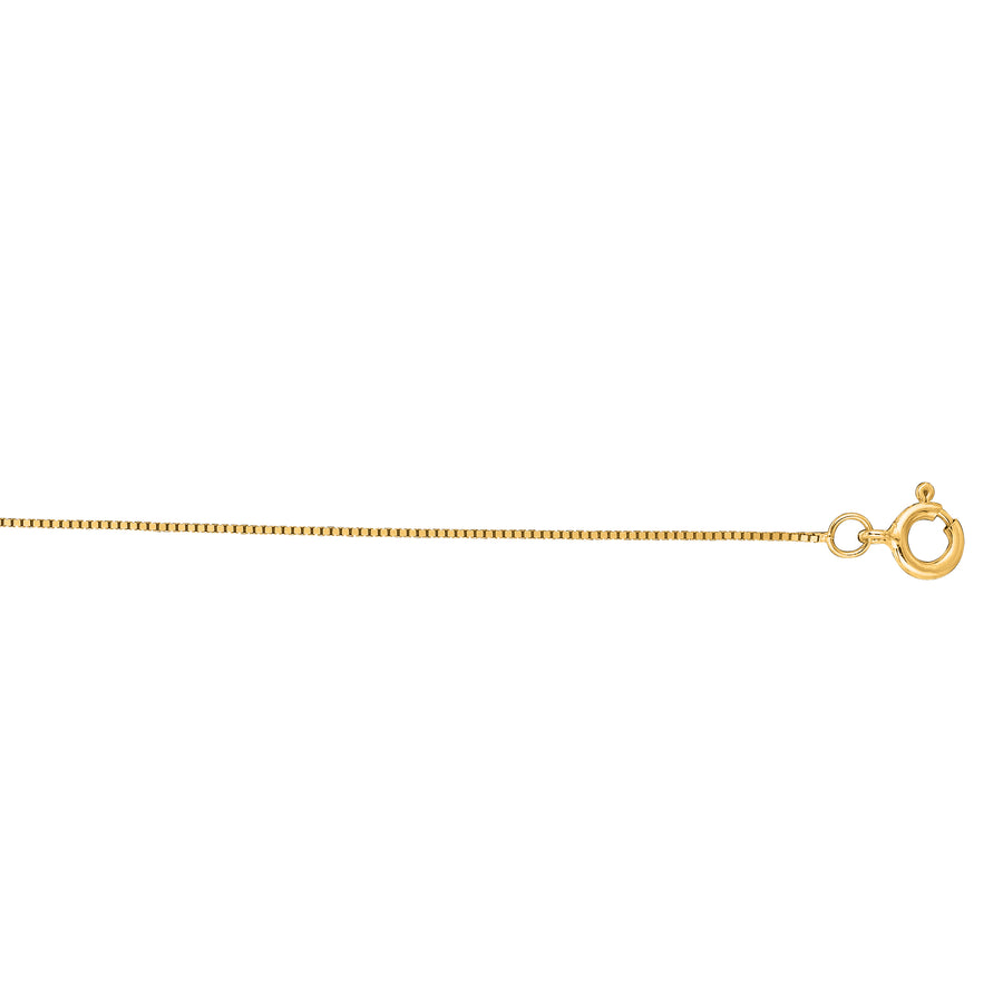 14K Gold 0.50mm Classic Box Chain