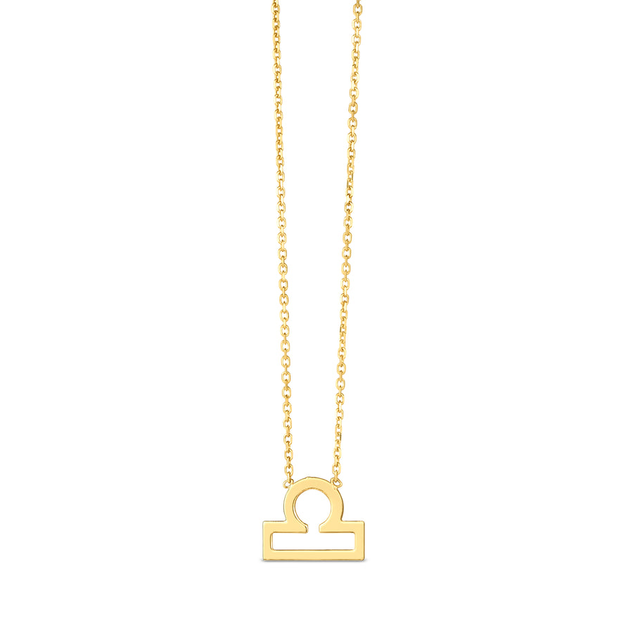 14K Gold Libra Necklace