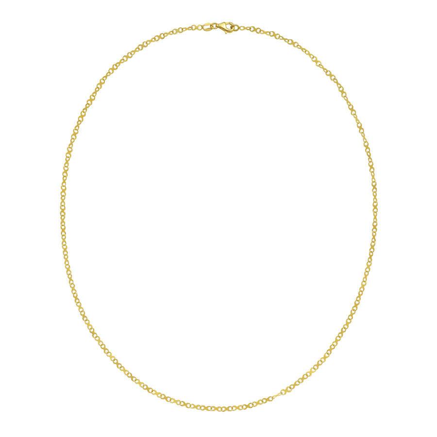 14K Large Infinity Link Necklace