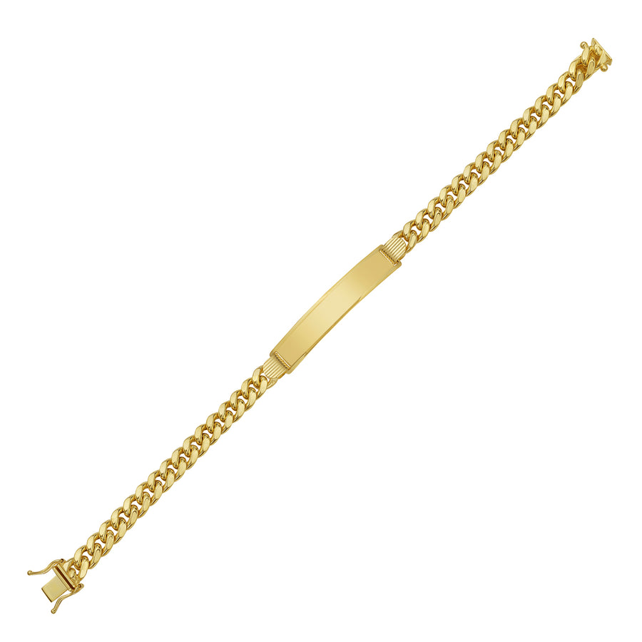 14K Gold 6.6mm  Lite Cuban ID Bracelet