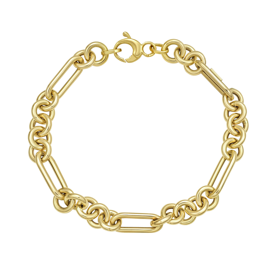 14K Fashion Figaro Link Bracelet