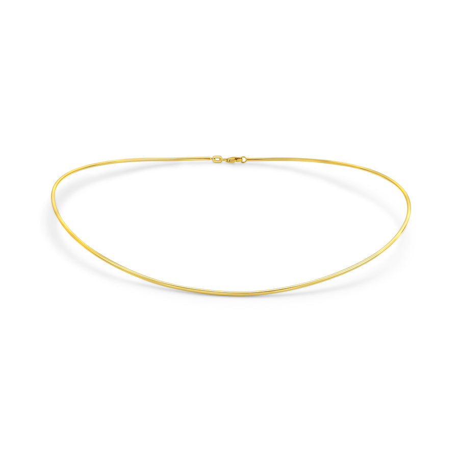 14K 1.4mm High Shine Collar Necklace