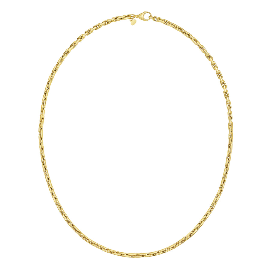 14K Mens Cable Link Necklace