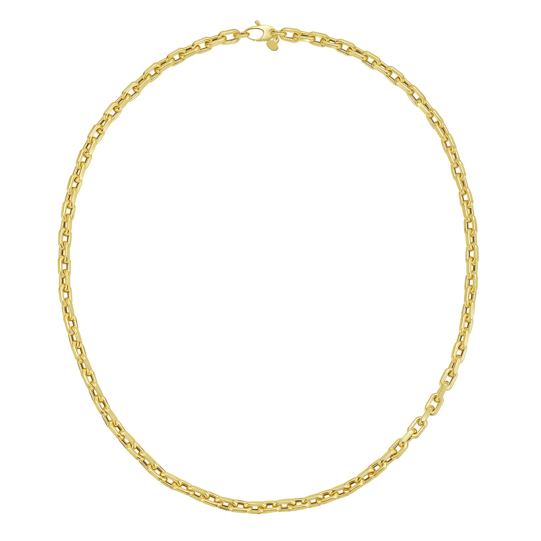 14K Mens Fashion French Cable Link Necklace