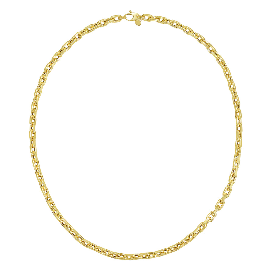 14K Mens Fashion French Cable Link Necklace
