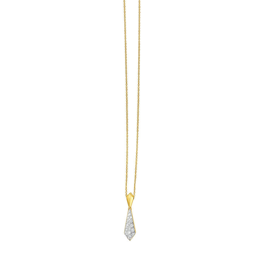 14K Diamond Necktie Necklace