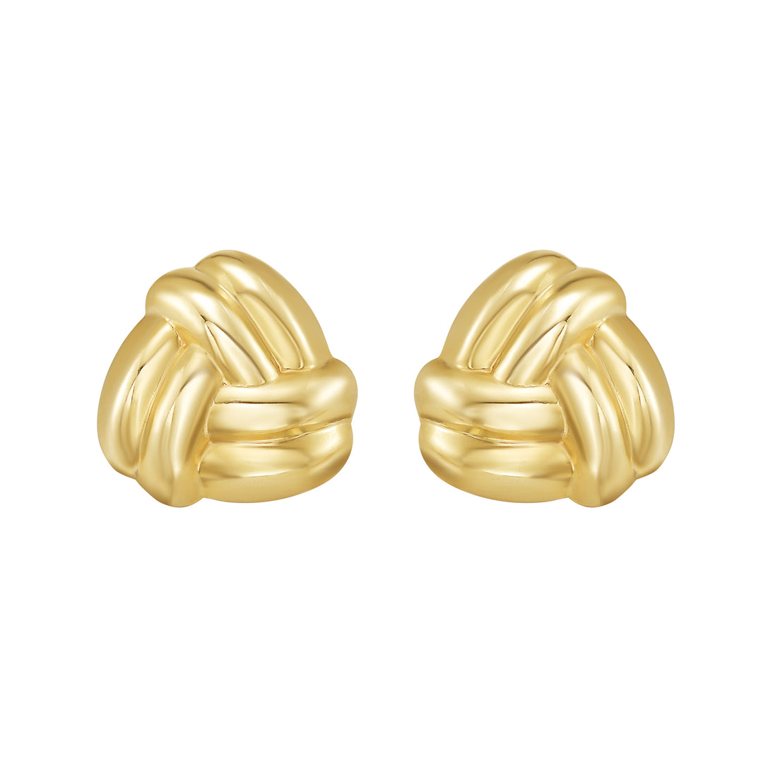 14K Large Double Knot Earrings
