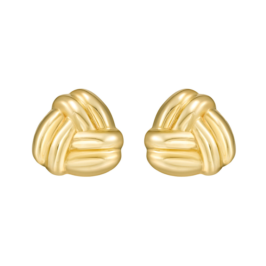 14K Small Double Knot Earrings