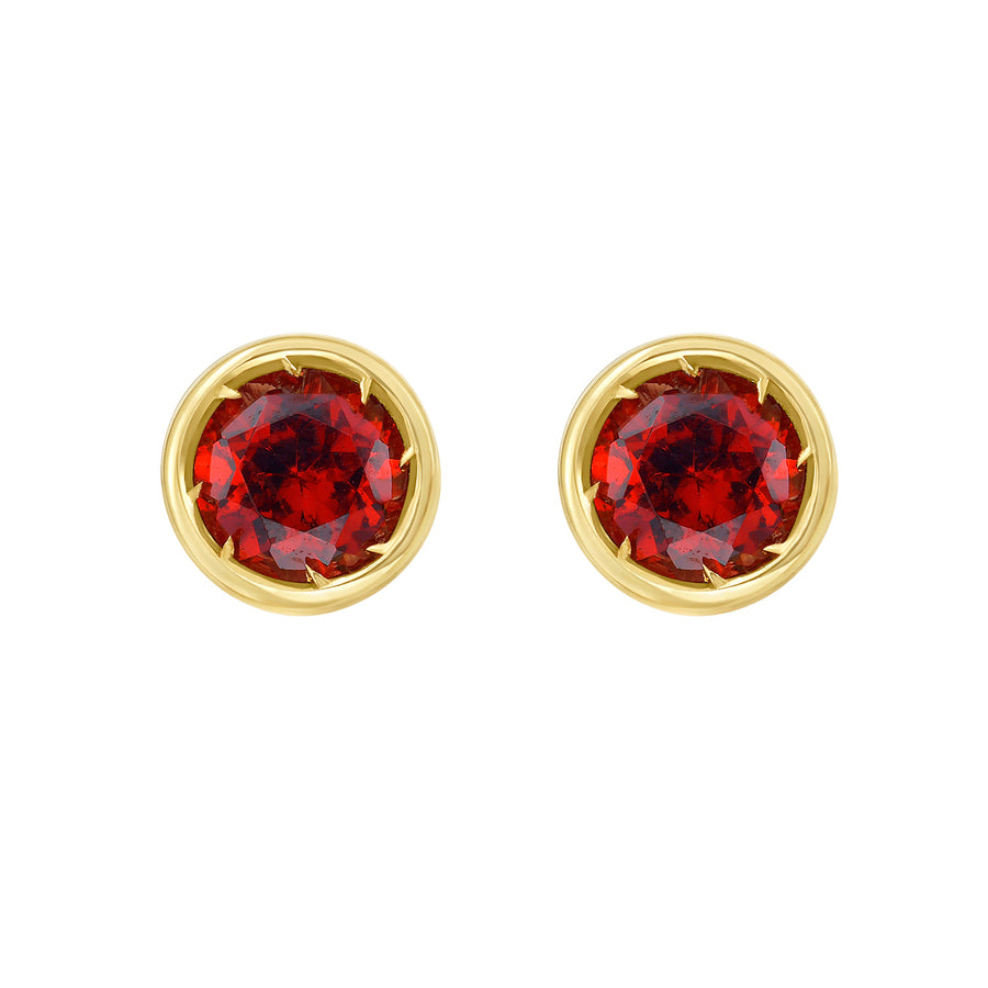 14K Garnet Birthstone Earrings
