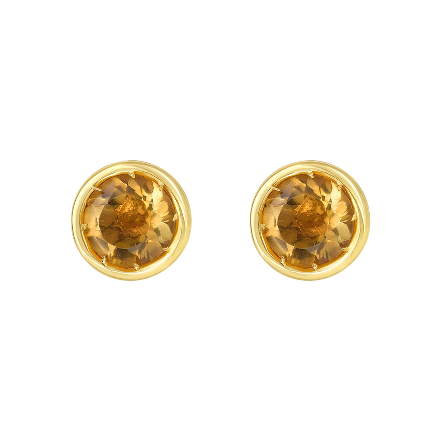 14K Citrine Birthstone Earrings