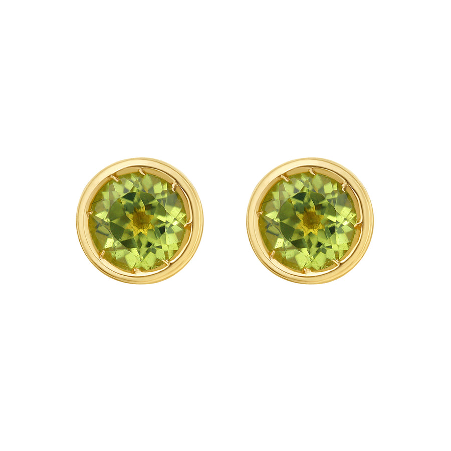 14K Peridot Birthstone Earrings