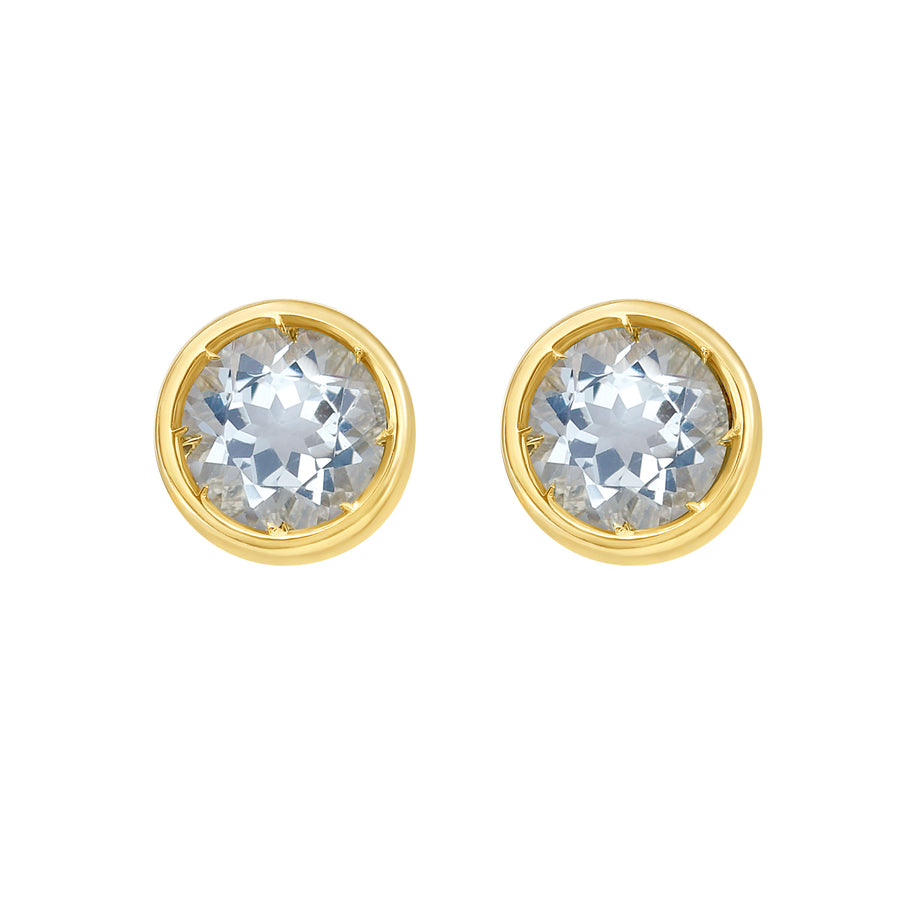 14K Aquamarine Birthstone Earrings