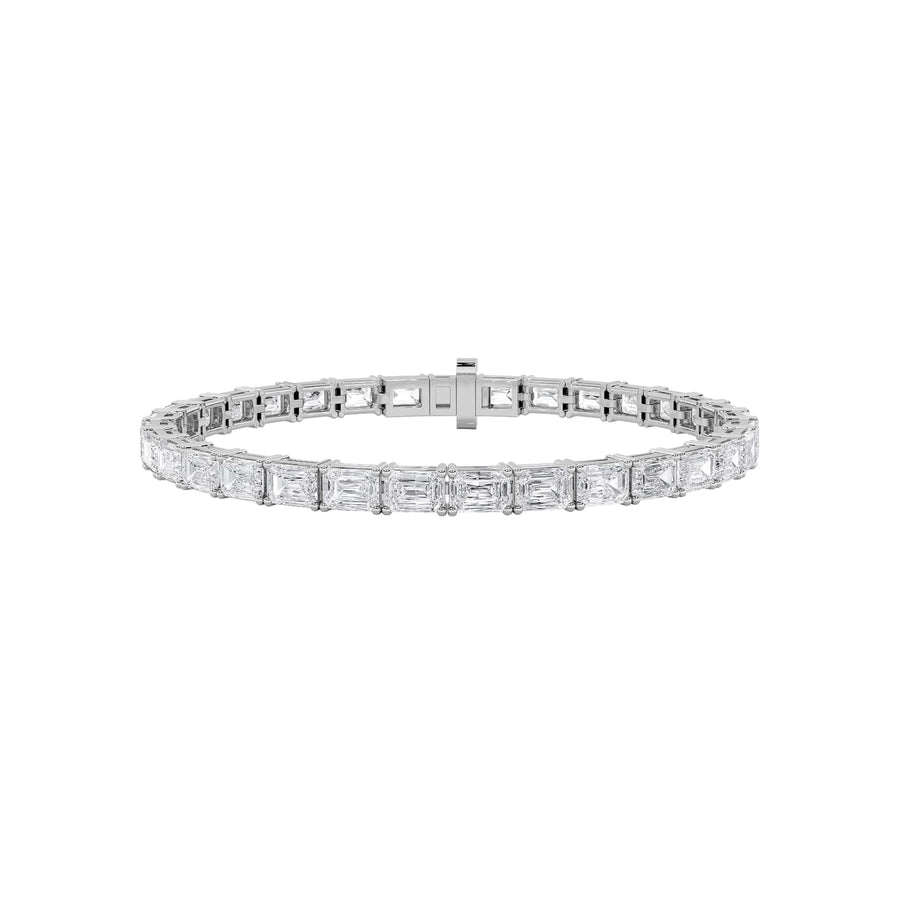 14KW 13ctw Lab Diamond Tennis Bracelet F+VS+