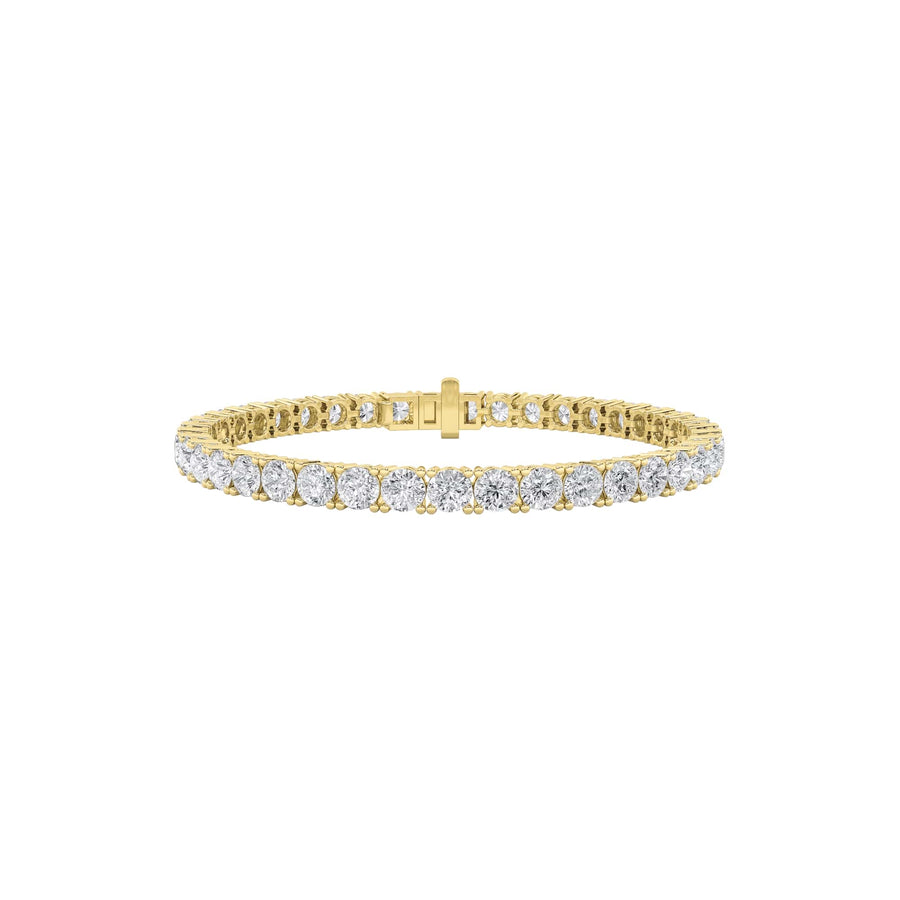 14KY 11ctw F+VS+ Lab Diamond Tennis Bracelet