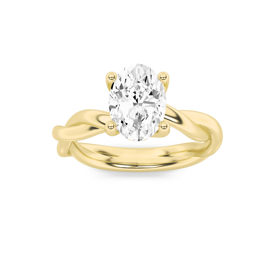 14KY 0.3ct Lab Diamond Solitaire Engagement Ring