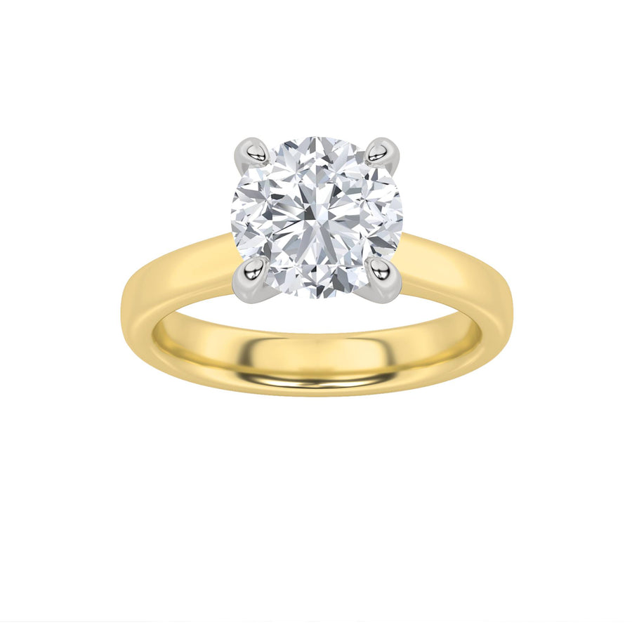 14K White Gold 0.78ct Lab Diamond Solitaire Ring