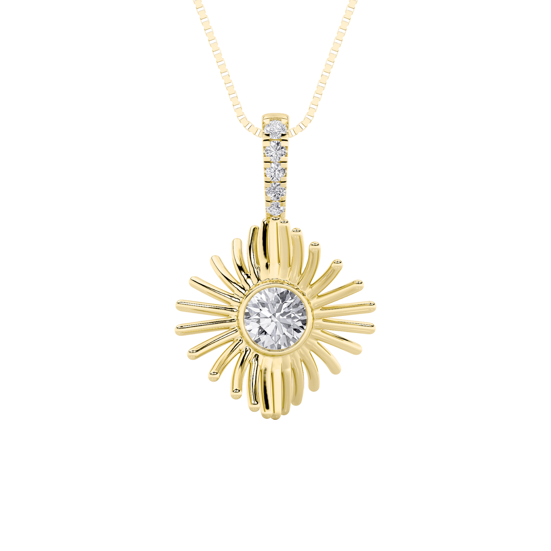 14KY 0.50ct Lab Diamond Pendant Design