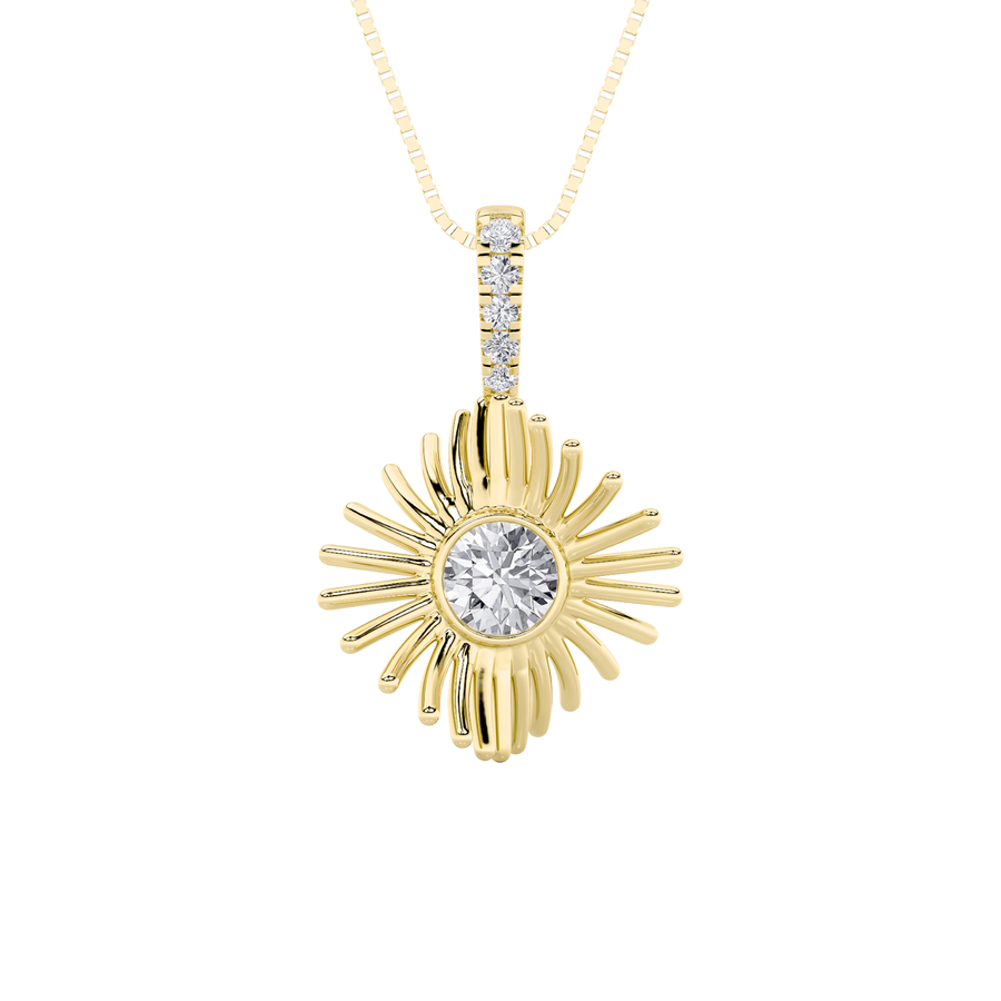 14KY 0.50ct Lab Diamond Pendant Design