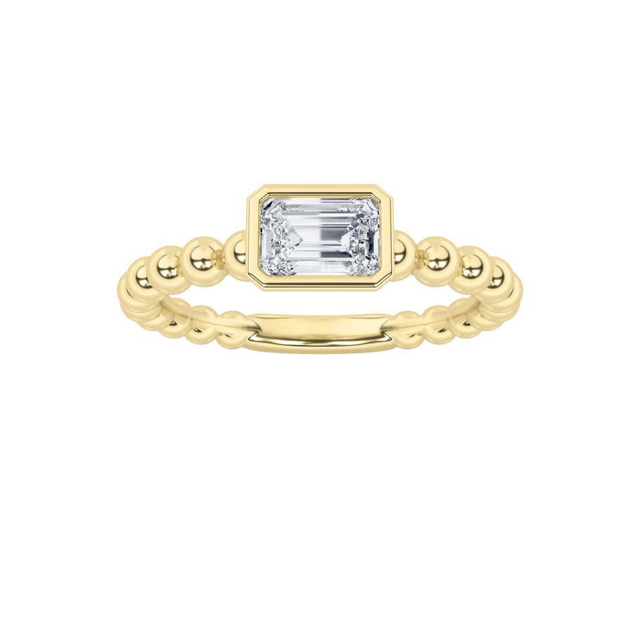18KY/SIL 0.5ct Lab Diamond Stackable Ring