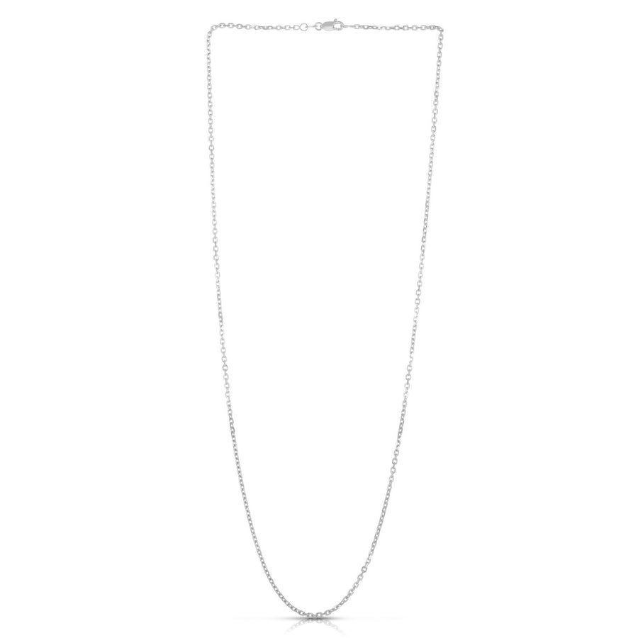 18K Gold 1.9mm Diamond Cut Cable Chain