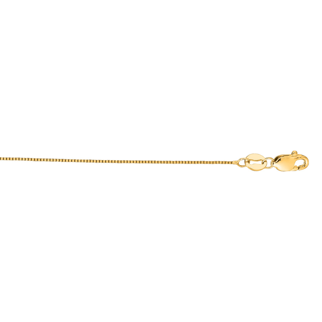 14K Gold 0.50mm Classic Box Chain