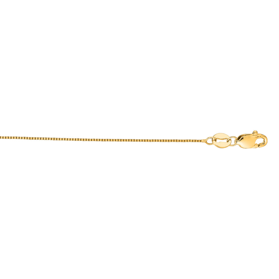14K Gold 0.50mm Classic Box Chain