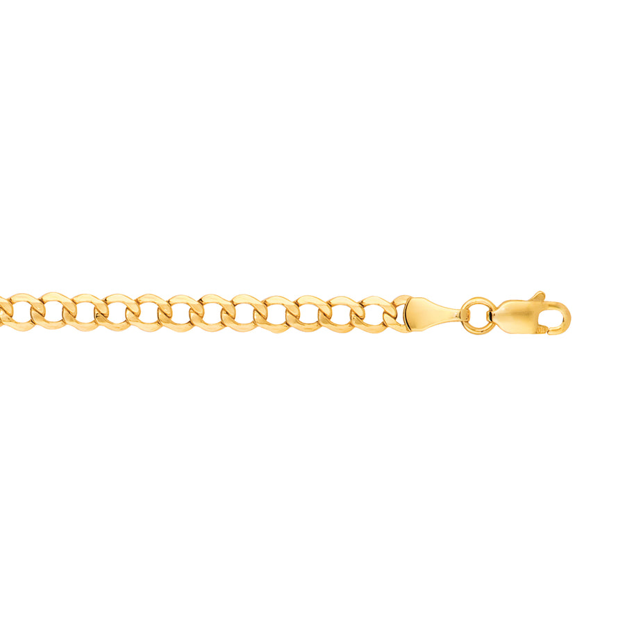 14K Gold 24"" 4.4mm Lite Curb Chain