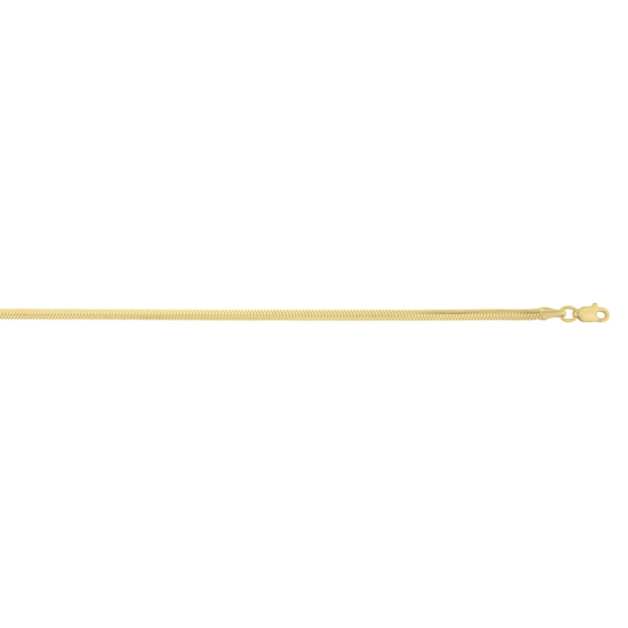 14K 2.6mm Oval Snake Chain