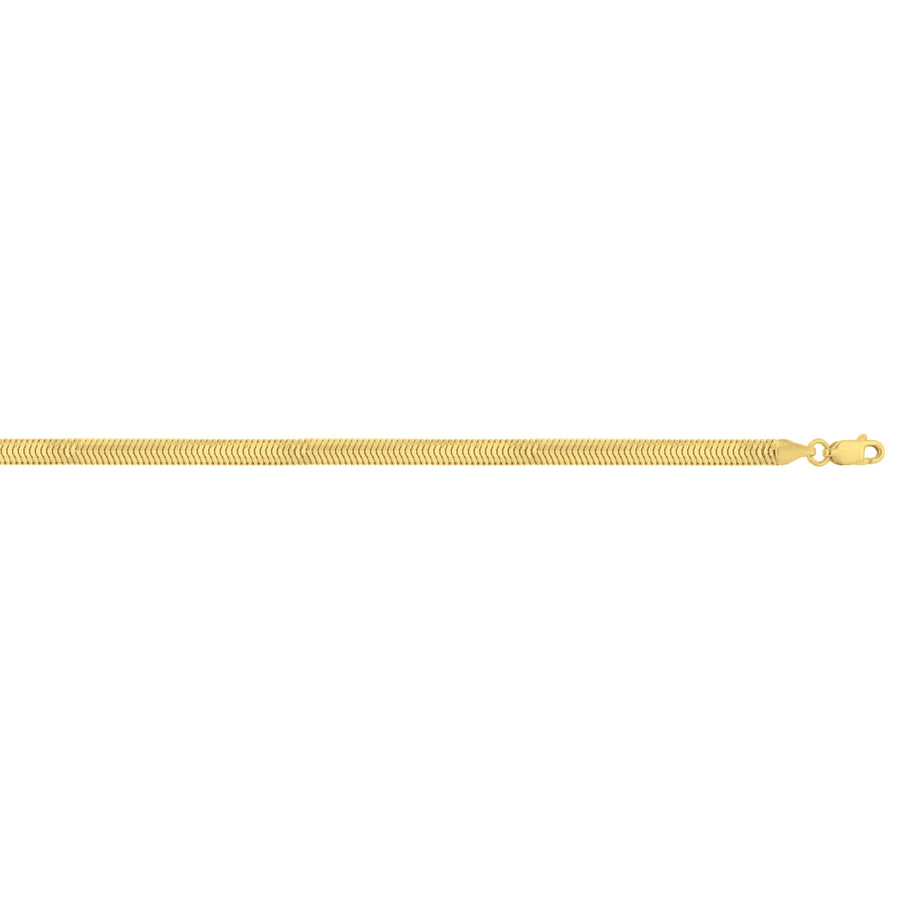 14K 4.2mm Oval Snake Chain