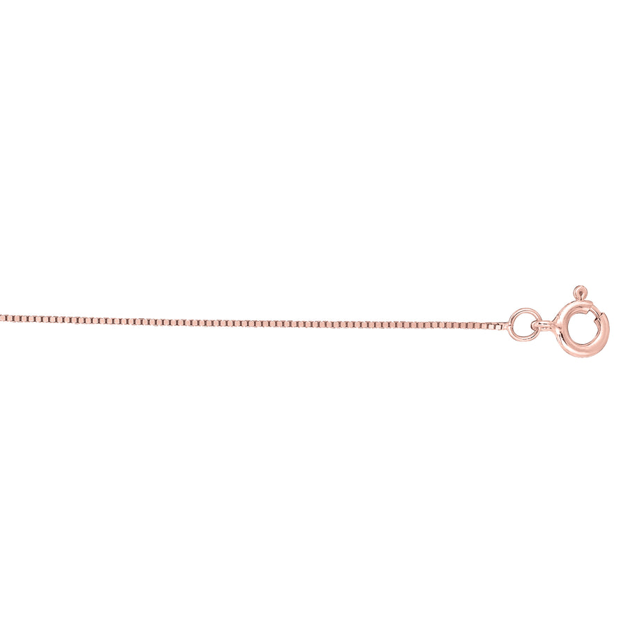 14K Gold 0.50mm Classic Box Chain