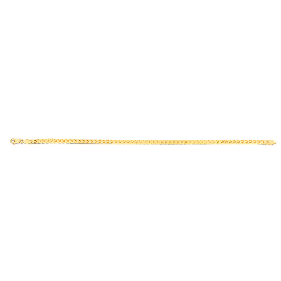 14K Gold 20"" 3.1mm Diamond Cut Round Franco Chain