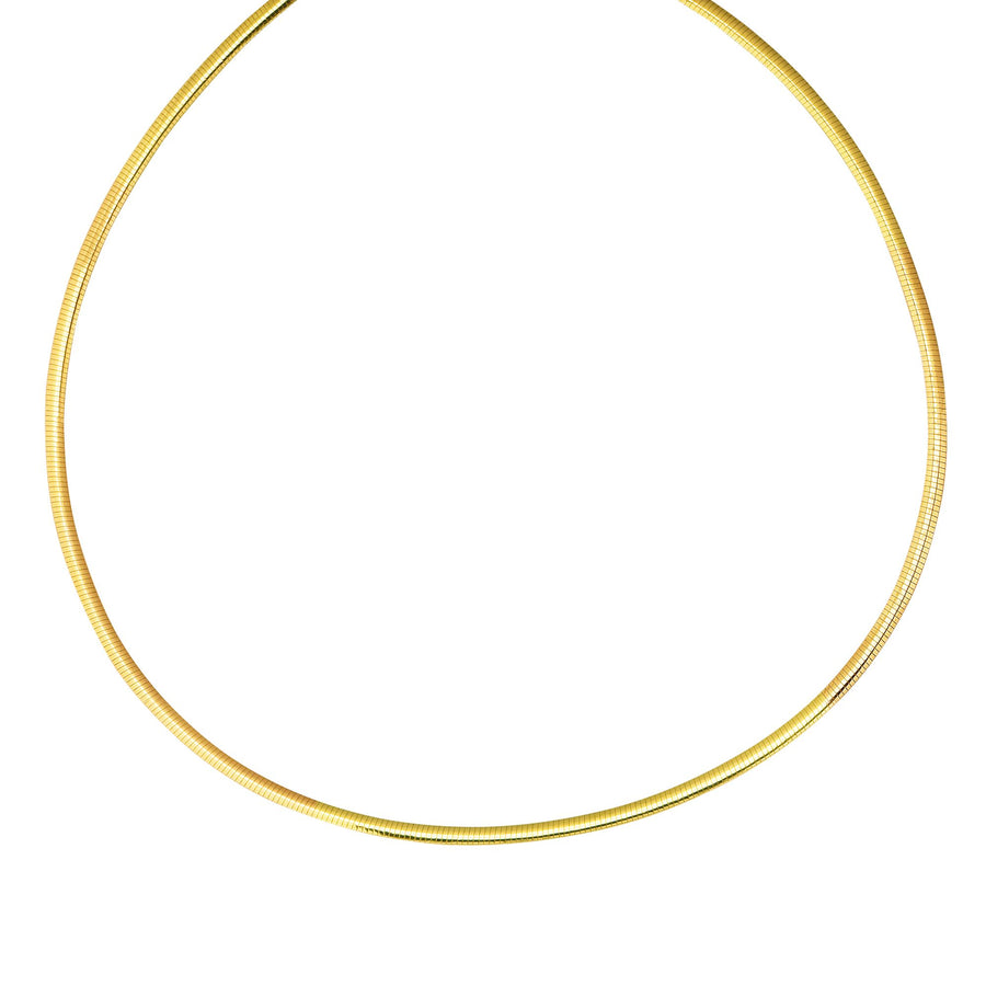 14K & Silver Reversible 3mm Omega Basic Chain