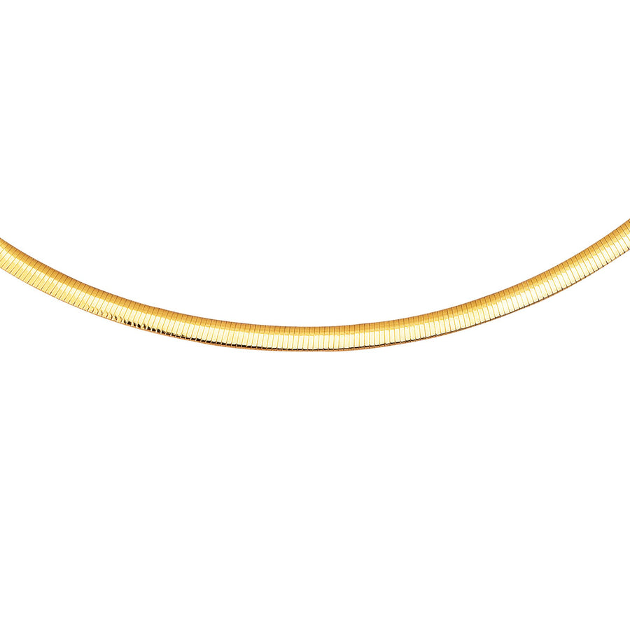 14K & Silver Reversible 5mm Omega Basic Chain