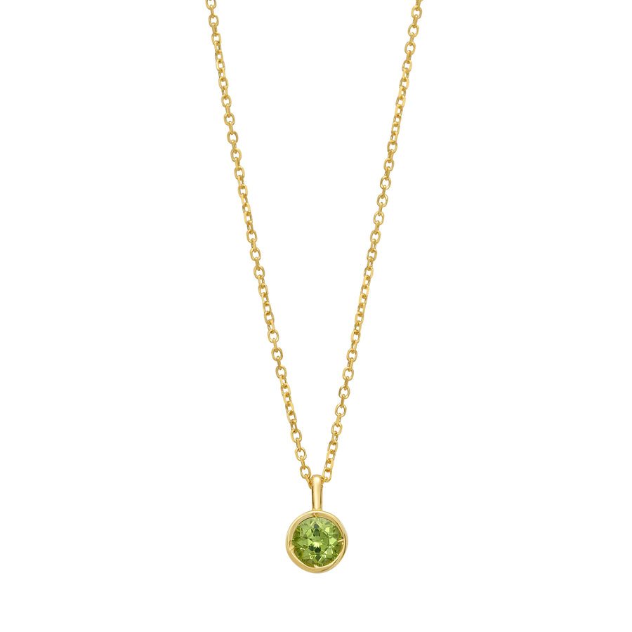 14K Peridot Birthstone Pendant
