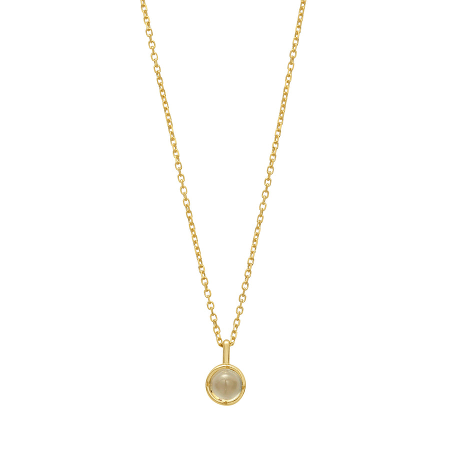 14K Moonstone Birthstone Pendant