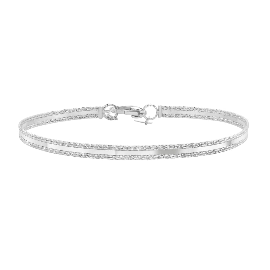 14K Sparkle Spring Bangle