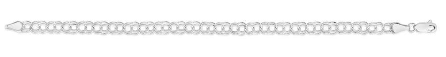 14K Gold Small Double Link Charm Bracelet