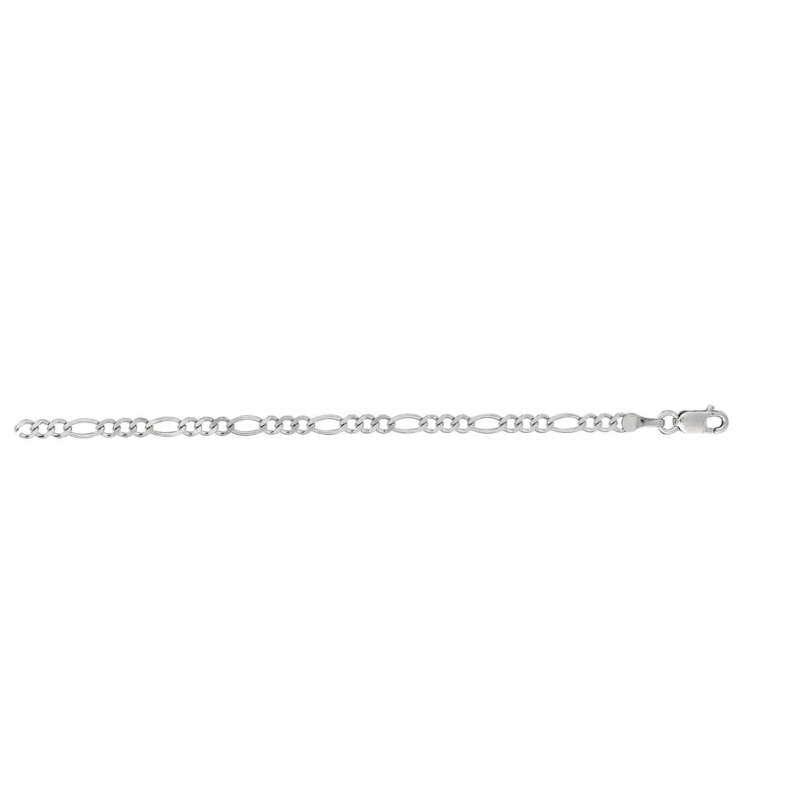 14K Gold 2.6mm Figaro Chain