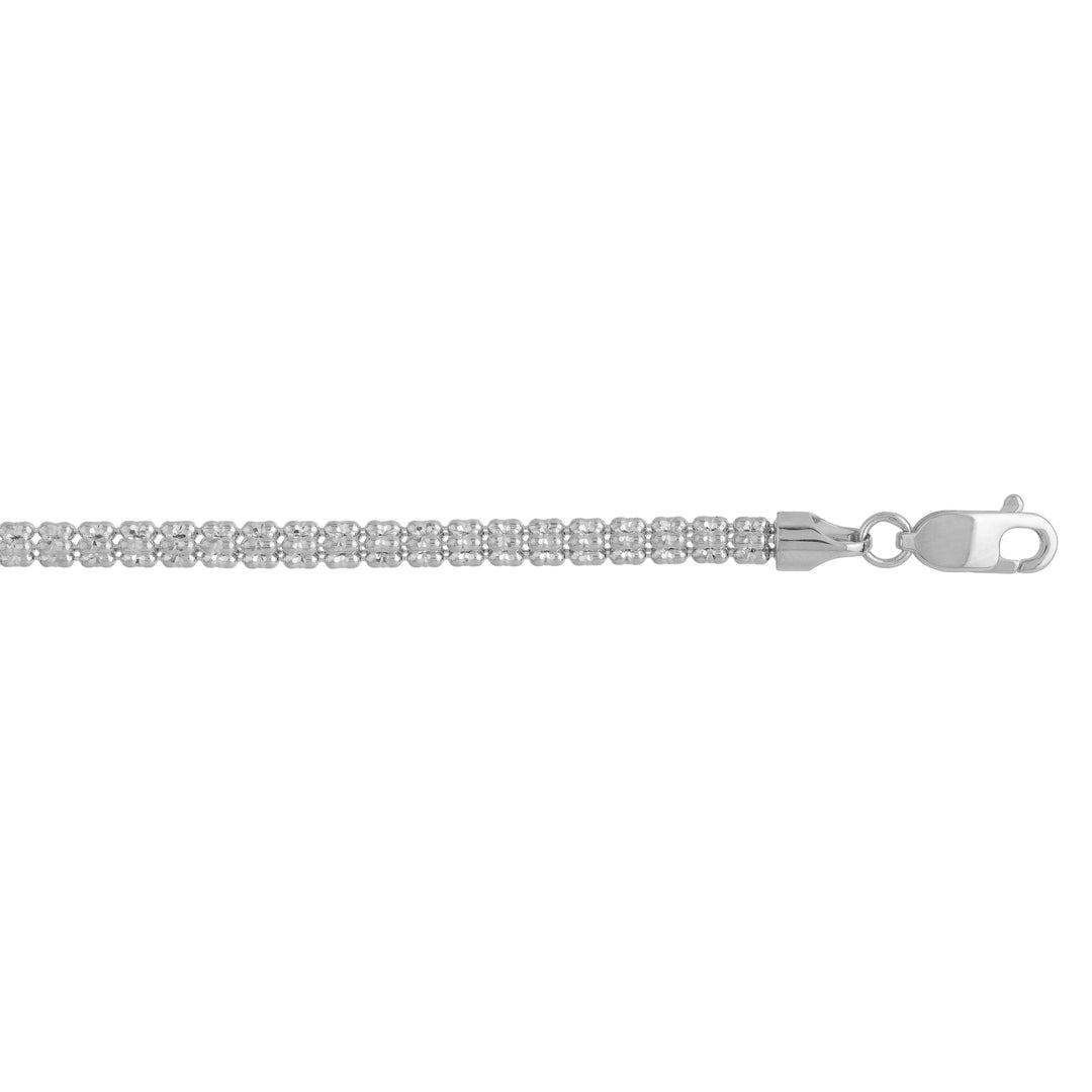 14K 3.3mm Fancy Ice Chain