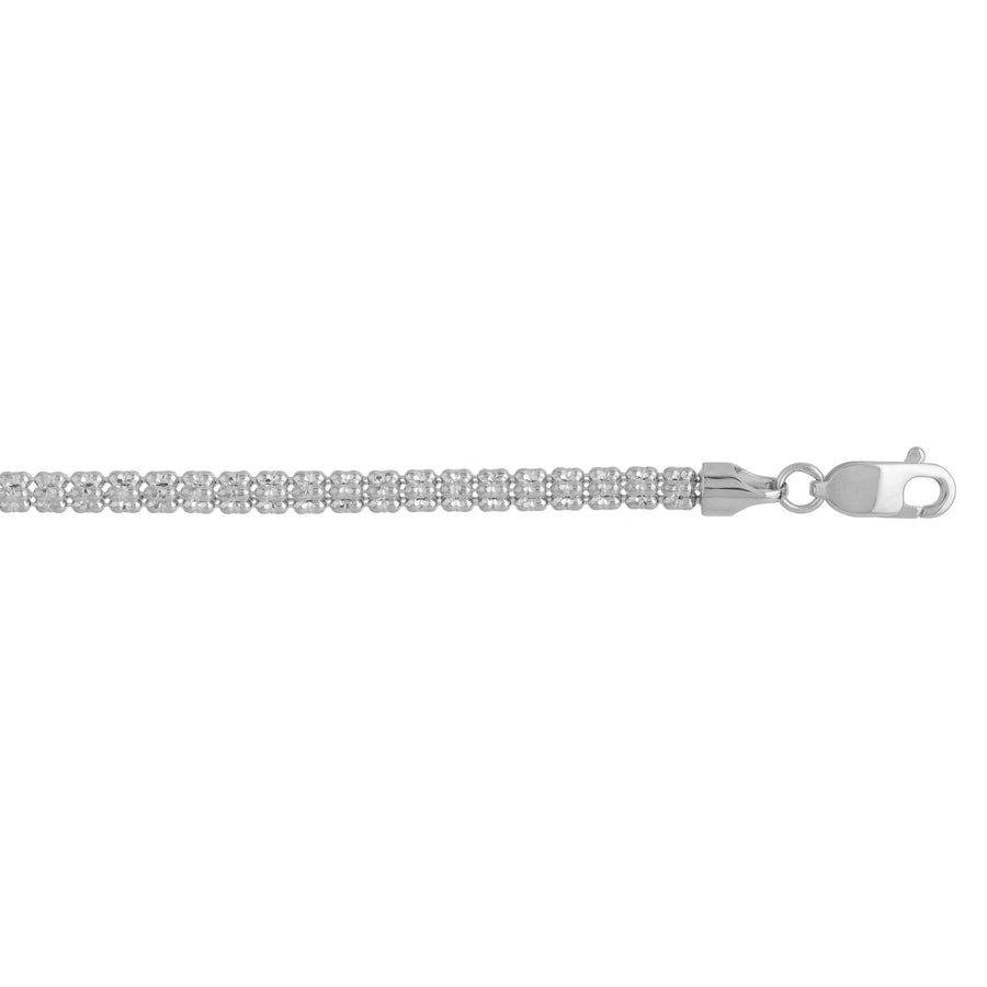 14K 3.3mm Fancy Ice Chain