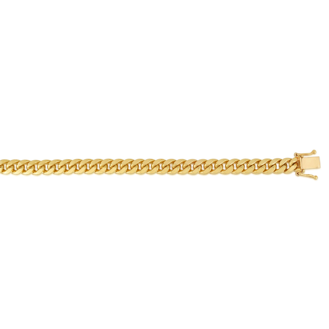 10K Gold 8.5"" 8.2mm Classic Miami Cuban