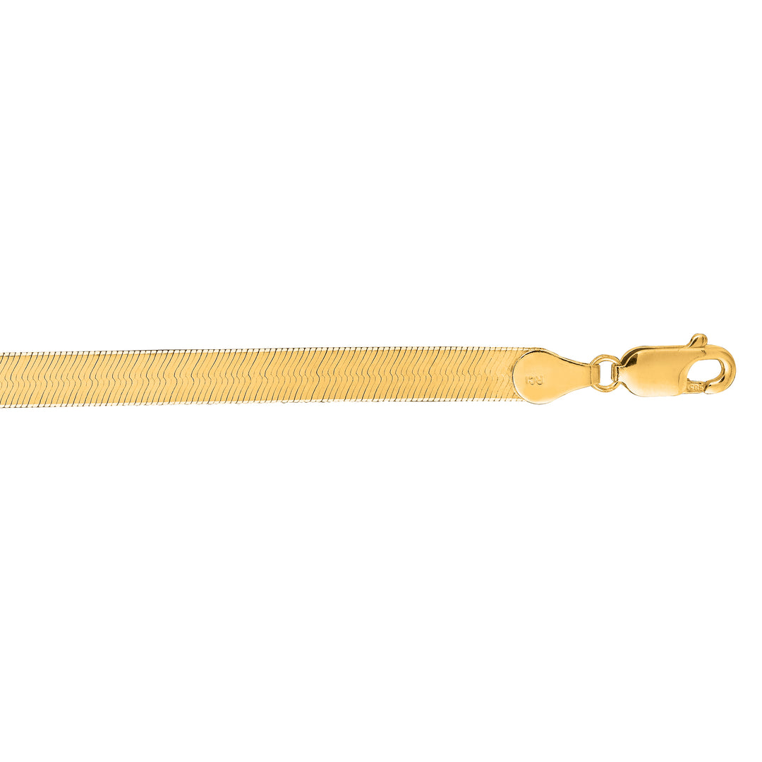 10K Gold 4.6mm Herringbone Bracelet